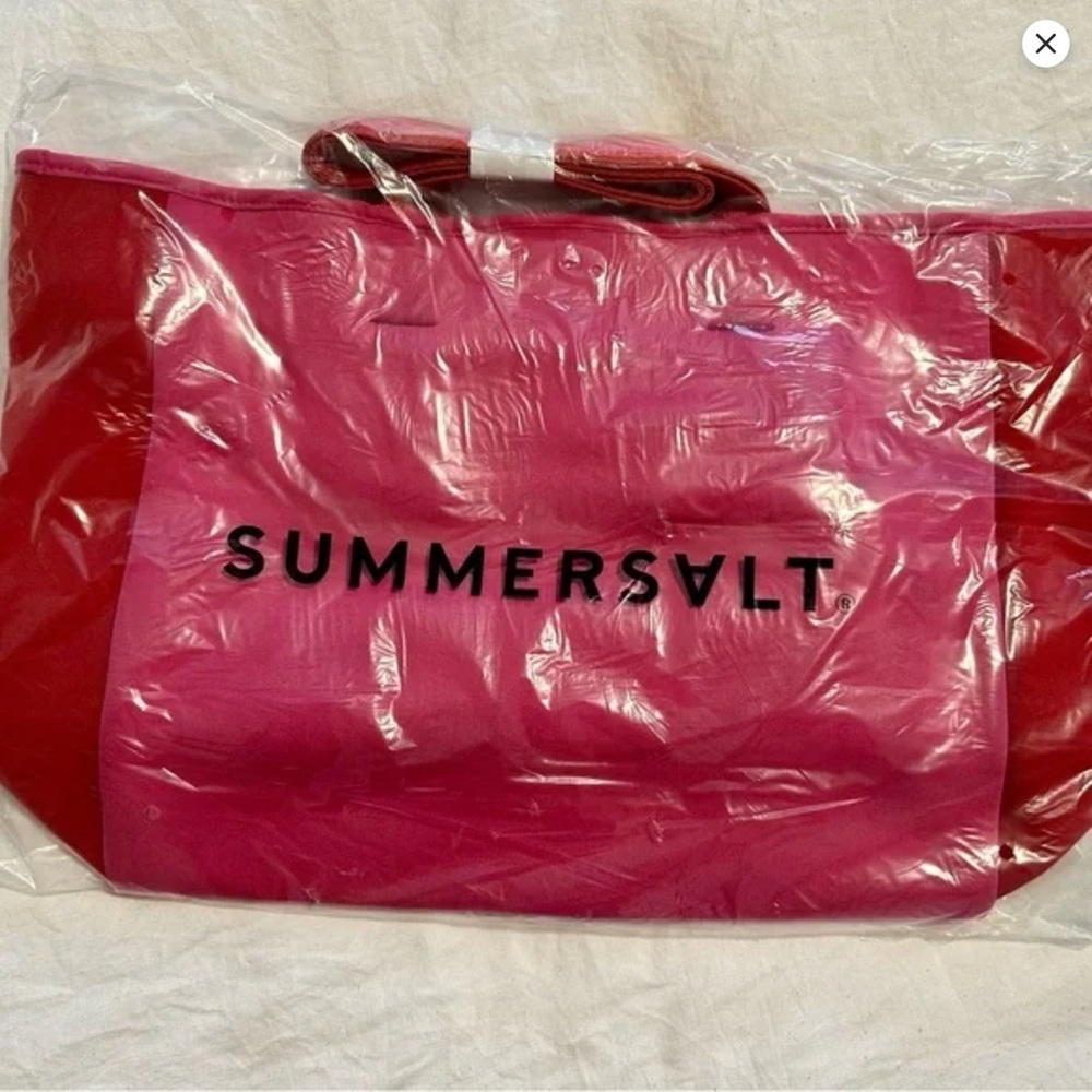 Summersalt Vibrant Pink and Red Tote